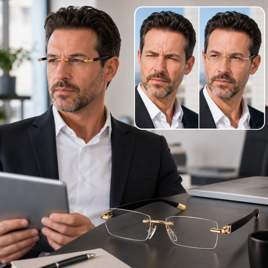 Rimless Autofocus Glasses | Instantly Sharper Vision Near & Far
